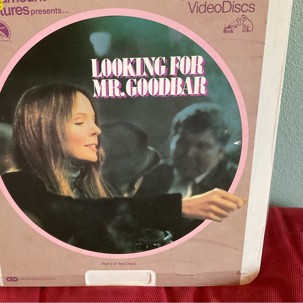 RCA SELECTAVISION VIDEOdiscs LOOKING FOR MR GOODBAR 1977 original movie D.Keaton
